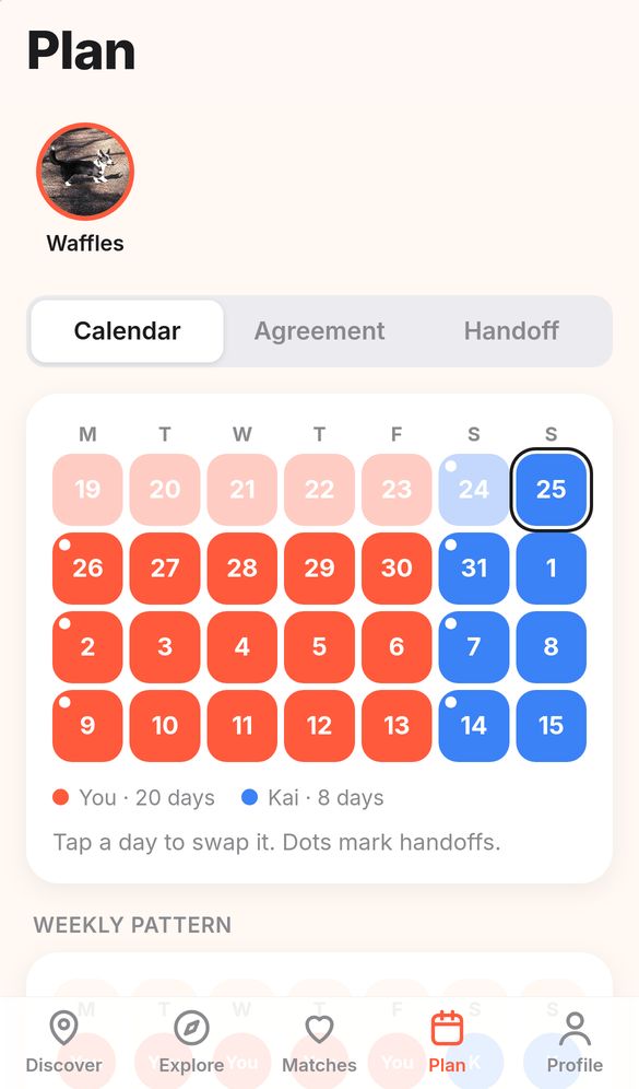 Shared calendar